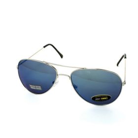 AIR FORCE Aviator Color Mirror Sunglasses (Color: Mirror Blue)