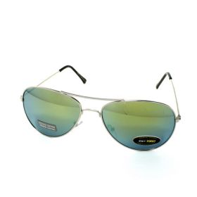 AIR FORCE Aviator Color Mirror Sunglasses (Color: Mirror Yellow)