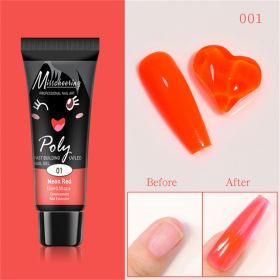 15ml a Piece Nail Crystal Fluorescent Extension Adhesive Without Paper Holder Painless Nail Exten (Color: 1)